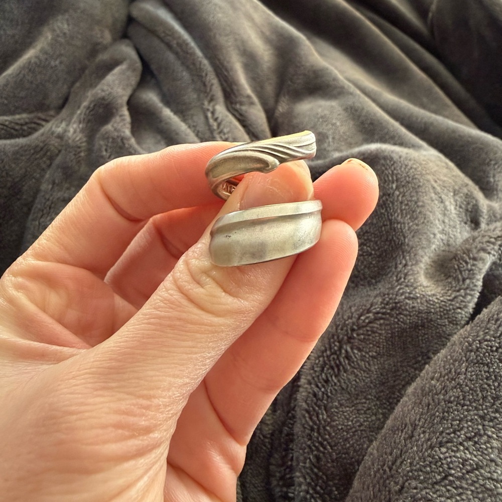Silver Men's Ring Set - Picture 2 of 2